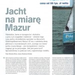 Żagle, styczeń 2014, „Jacht na miarę Mazur”